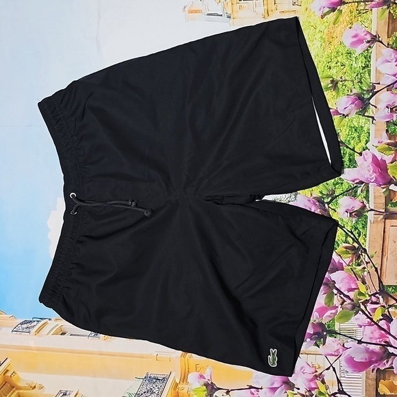 Lacoste Sport Black Drawstring‎ Shorts Size Medium - Picture 1 of 5